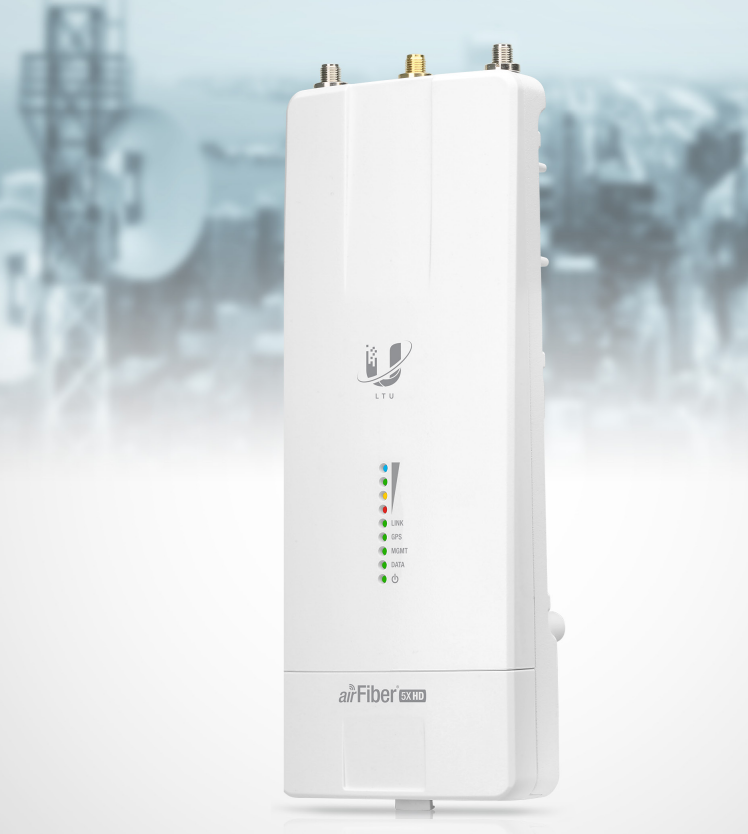AF-5XHD 5GHz Carrier Radio with LTU™ Technology Up to 1+ Gbps Real Throughput, 100+ km Range Full-Band Certification including DFS