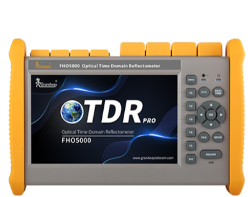 Otdr FHO5000PRO Rango dinamico 33/37db zona muerta 3Mt desde 50Mt hasta 265Km logitudes de ondas calibradas 1310/1490/1550/1625nm Sc-Apc Odtr-Vfl-Opm(a)- Rj-45 - Usb - Microusb - Efd