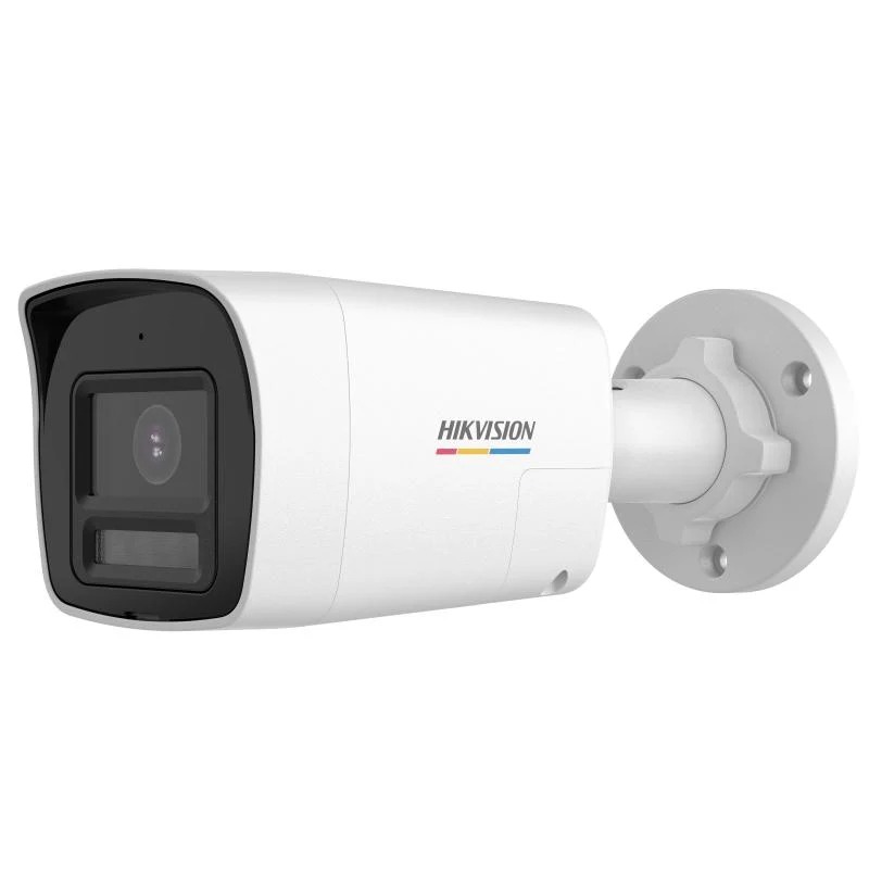 Camara bala Hikvision color 1080p Ir-Exir lente 2.8 Ir-Exir Ip67 con A/V doble via 
