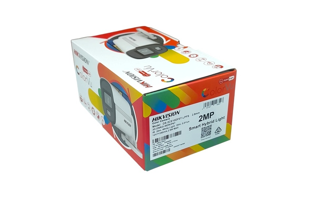 Camara Hikvision mini-bala color 1080p Ir-Exir lente 2.8 Ip67 con A/V luz blanca 