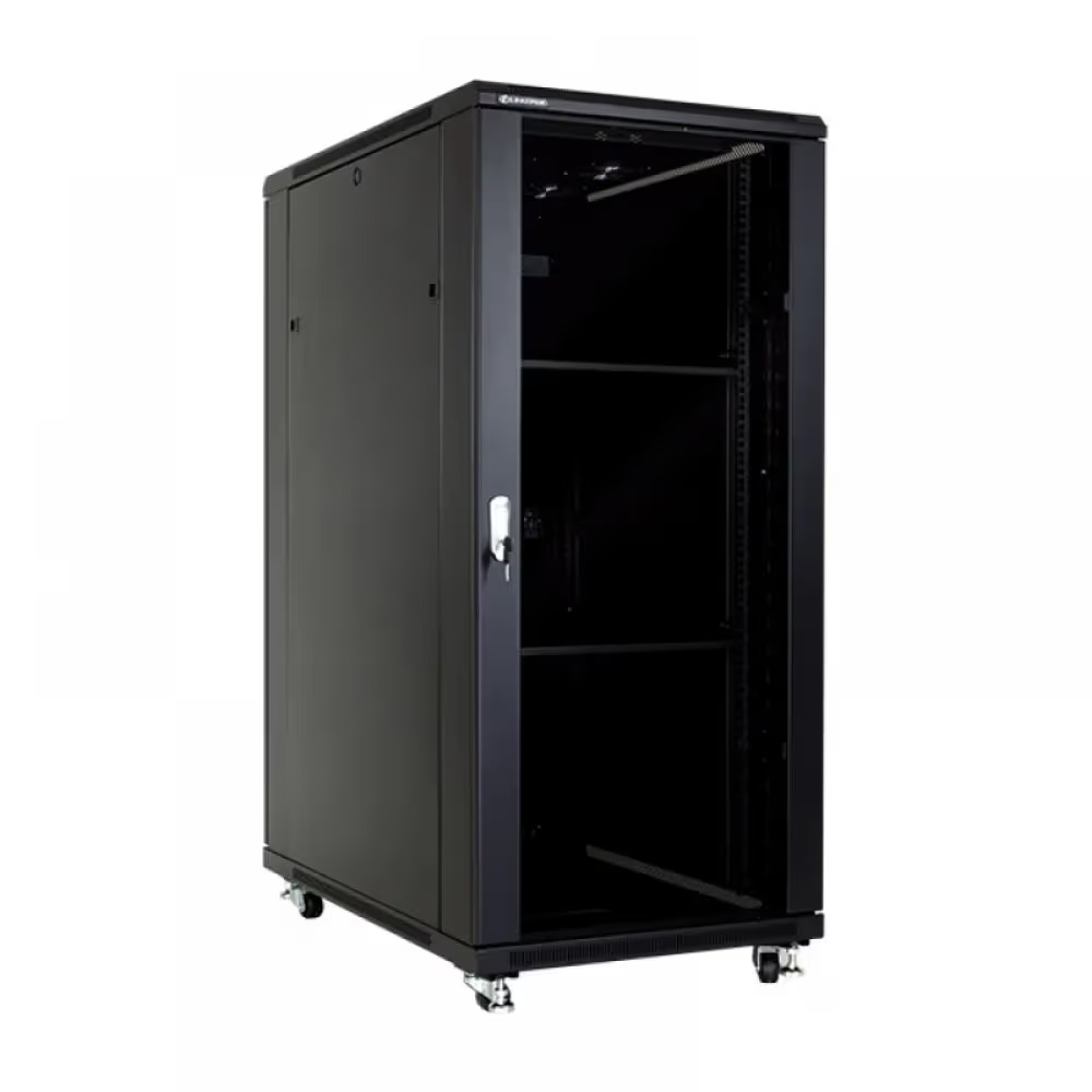 GABINETE DE PISO 27U" COLOR NEGRO MARCA LINKBASIC