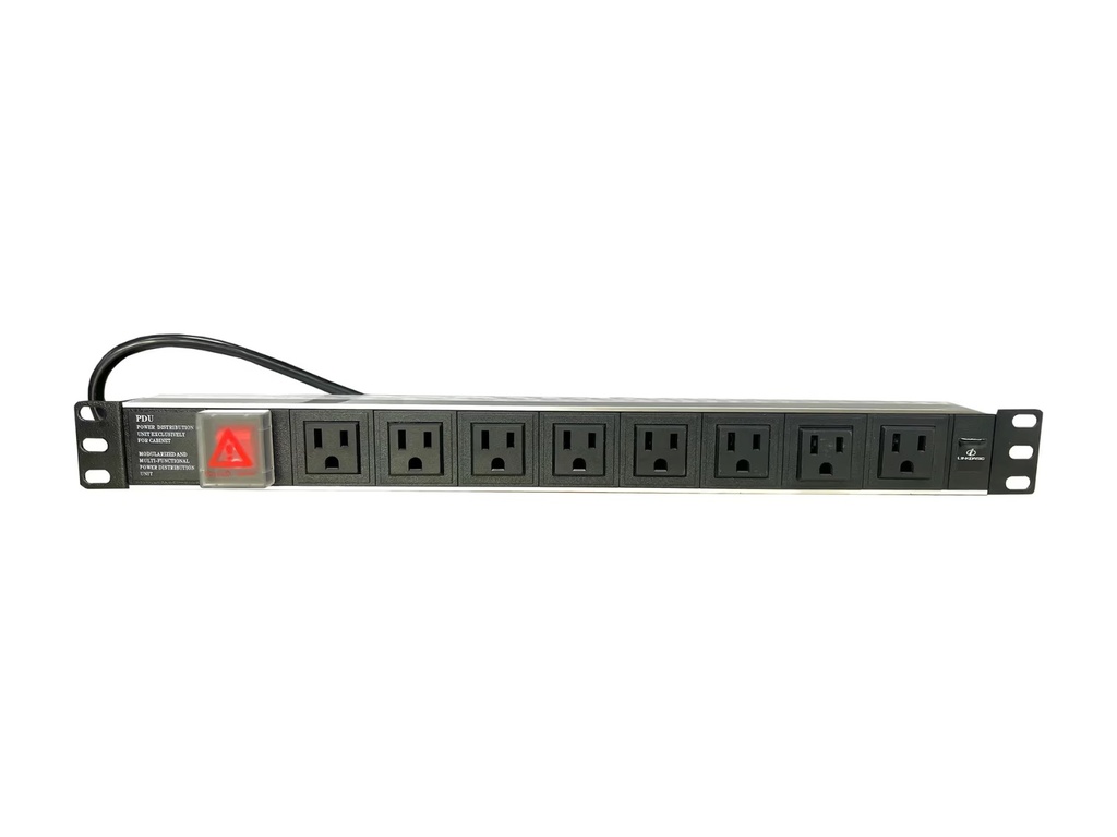 PDU Unit Horizontal 1U, 2M marca LINKBASIC