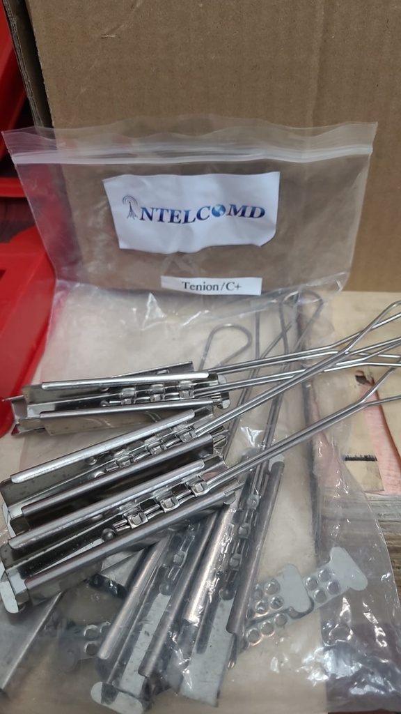 Tension Clamp mordaza/ retenida para fibra plana/Drop metalica