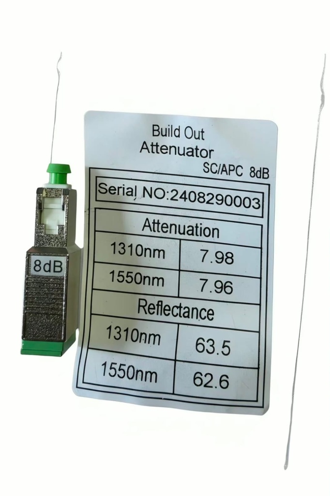 Atenuador Optico Sc-Apc de 8db