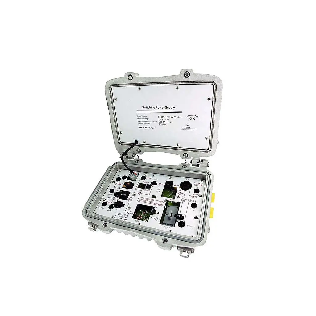 Amplificador 110v 860Mhz de 2 salidas tipo motorola
