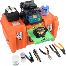 Fusionadora Orientek T-45 Cortadora, Peladora+Peladora Ftth, Kit de limpieza, Accesorios