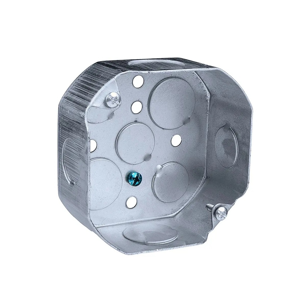 Caja octagonal metalica 