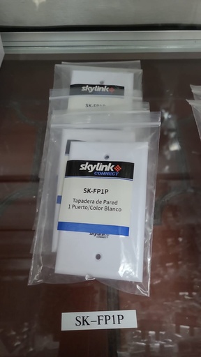 [SK-FP1P] Tapadera de punto de red de 1 Puertos color blanco