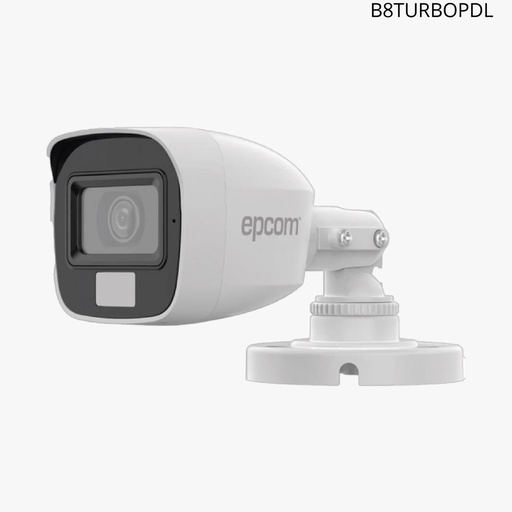 [B8-TURBO-PDL] Camara  epcom bala turbo hd  1080p 2mp 20mts ir angular  106* microfono  integrado  ip66 dualight