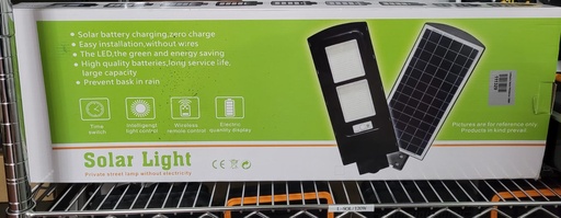 [L-SOL/120W] Lampara solar / Exterior de 120W con sensor y control