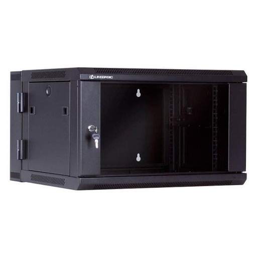 [WCC06-655BAA-C] Gabinete abatible de 6U de 550mm puerta de vidrio con 2 ventiladora 