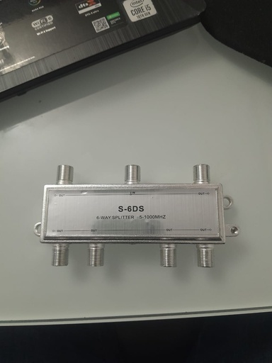 [AI066BBEST] Splitter satelital de 1x6 vias en Rg-6 marca BEST
