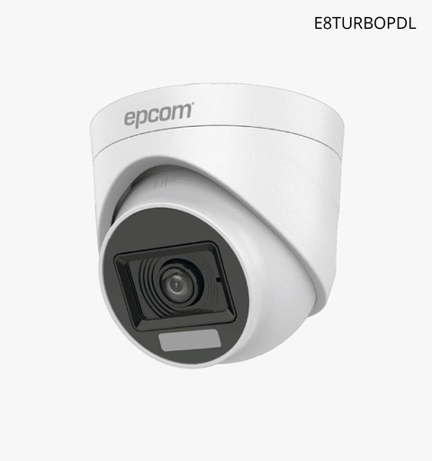 [E8TURBOPDL] Camara domo 20mts angular 106° micro integrado ip66 dualight