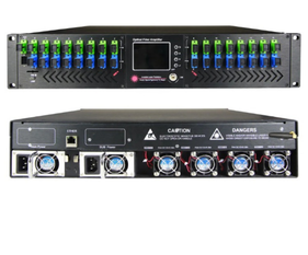 [77BEYA-16X23db-1237]  EDFA con WDM de 16X23db con doble entreda optica, y doble fuente de poder 120/v