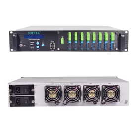 [77BEYA-16X22db]  EDFA con WDM de 16X22db con doble entreda optica, y doble fuente de poder 120/v