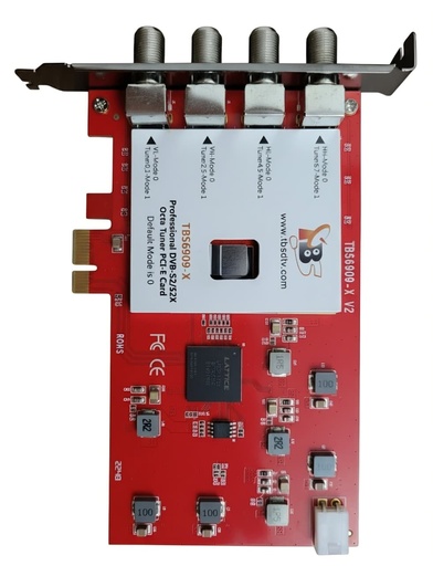[TBS6909-X] Tarjeta TBS6909-X V2 Octa tuner Pcle Card