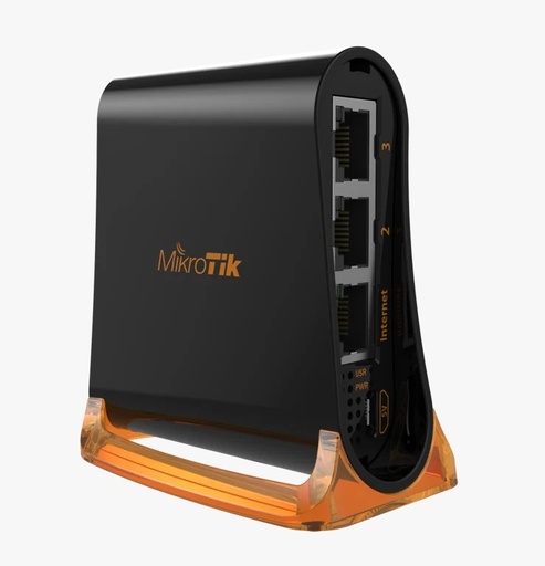 [Rb931-2nd] hAP mini RB931-2nD - Punto de acceso inalámbrico de 2 GHz, 3 puertos Ethernet 10/100, 650 MHz CPU
